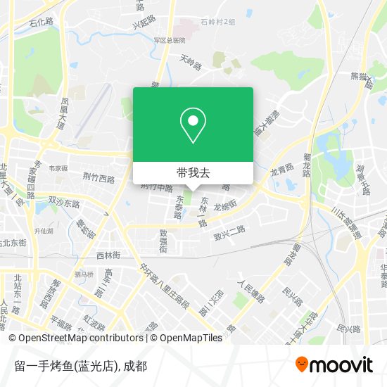 留一手烤鱼(蓝光店)地图