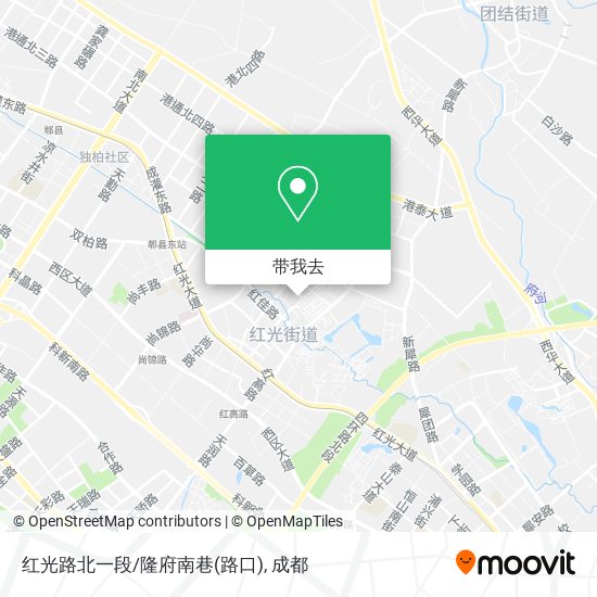 红光路北一段/隆府南巷(路口)地图