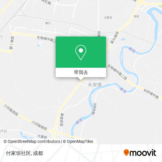 付家坝社区地图