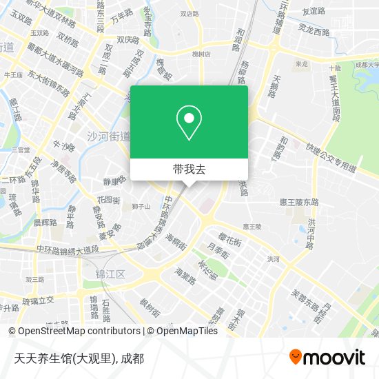天天养生馆(大观里)地图