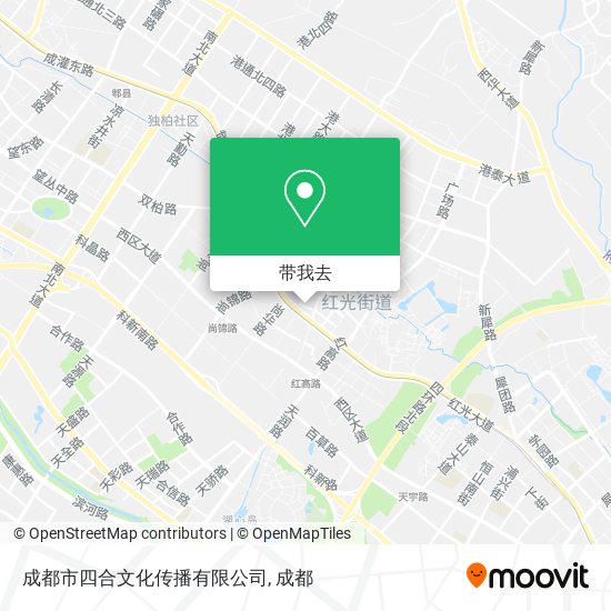 成都市四合文化传播有限公司地图