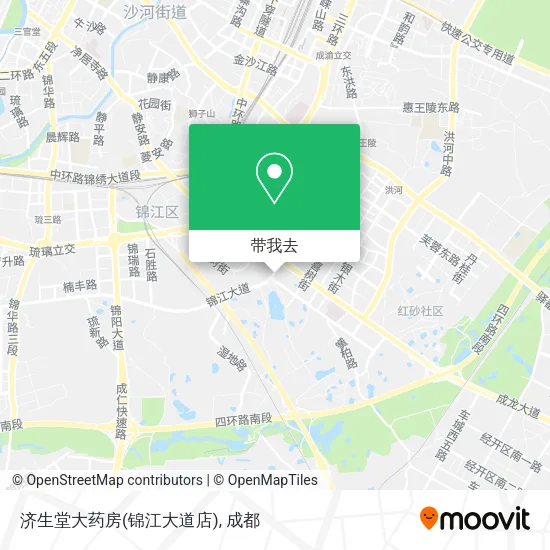 济生堂大药房(锦江大道店)地图