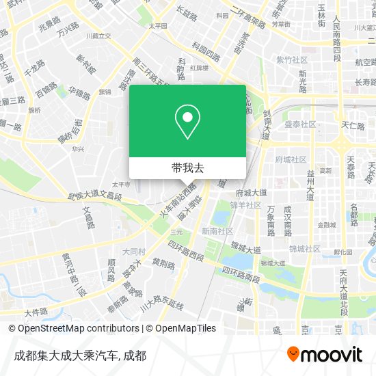 成都集大成大乘汽车地图