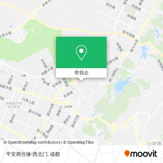 平安商住缘-西北门地图
