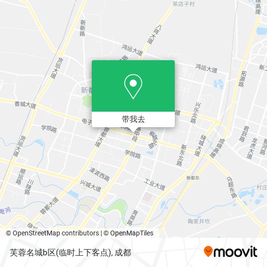 芙蓉名城b区(临时上下客点)地图