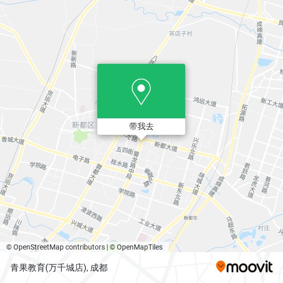青果教育(万千城店)地图