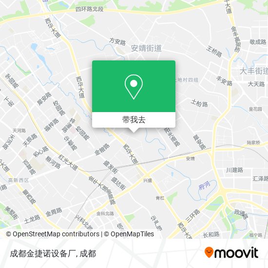 成都金捷诺设备厂地图