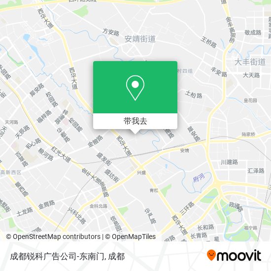 成都锐科广告公司-东南门地图