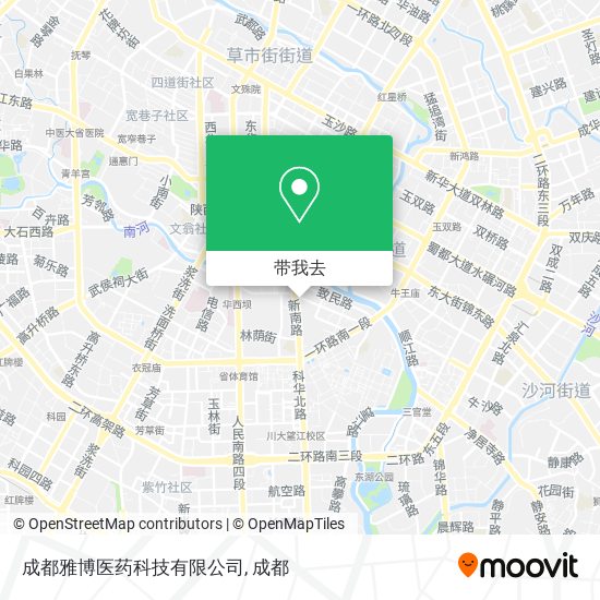 成都雅博医药科技有限公司地图