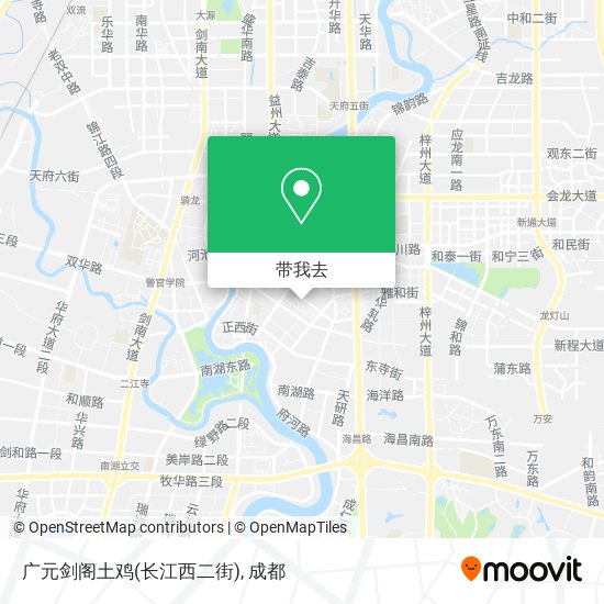 广元剑阁土鸡(长江西二街)地图