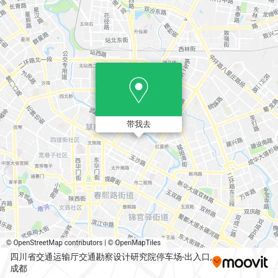 四川省交通运输厅交通勘察设计研究院停车场-出入口地图