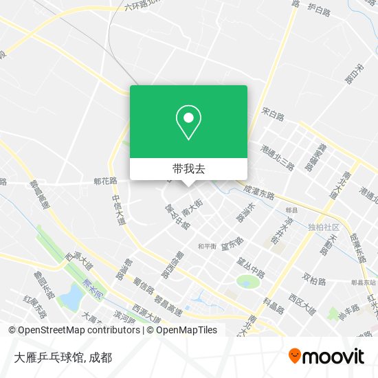 大雁乒乓球馆地图