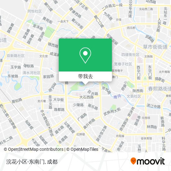 浣花小区-东南门地图