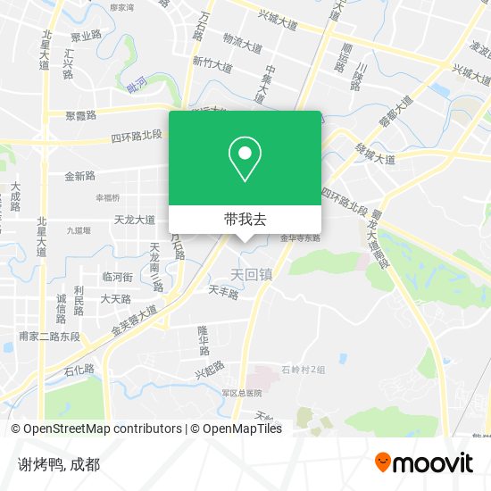 谢烤鸭地图