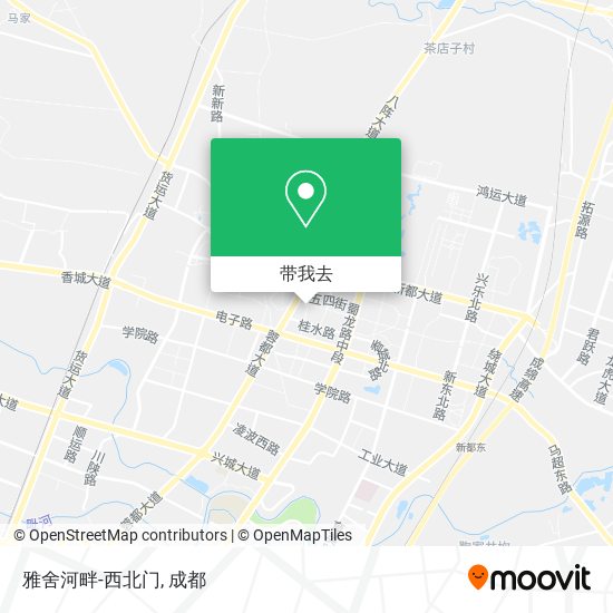 雅舍河畔-西北门地图