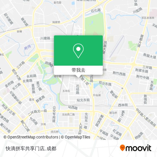 快滴拼车共享门店地图