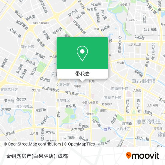 金钥匙房产(白果林店)地图