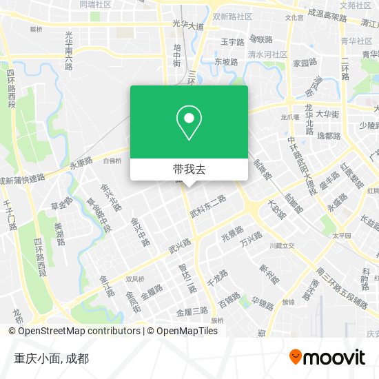 重庆小面地图