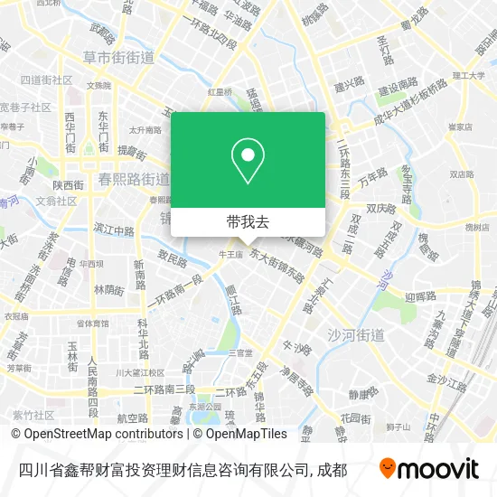 四川省鑫帮财富投资理财信息咨询有限公司地图