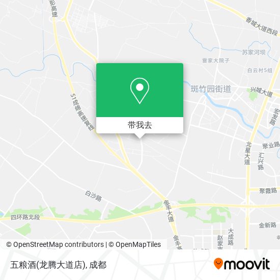 五粮酒(龙腾大道店)地图