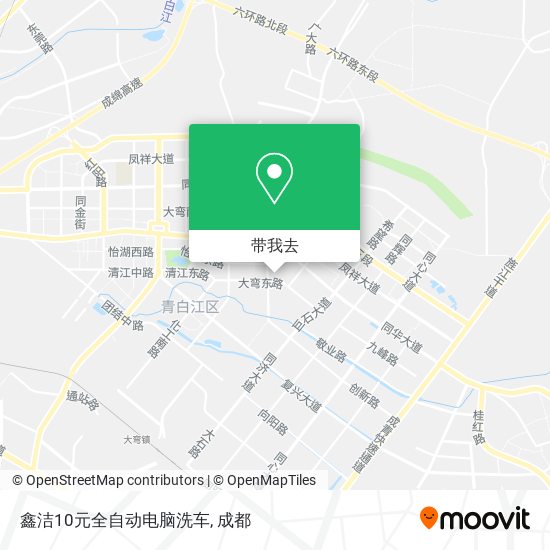 鑫洁10元全自动电脑洗车地图