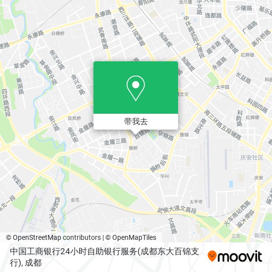 中国工商银行24小时自助银行服务(成都东大百锦支行)地图