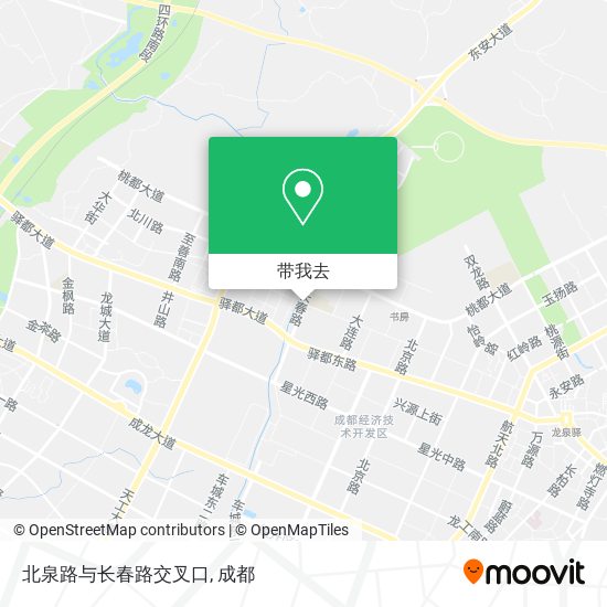 北泉路与长春路交叉口地图