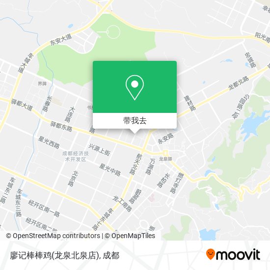 廖记棒棒鸡(龙泉北泉店)地图