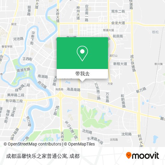 成都温馨快乐之家普通公寓地图