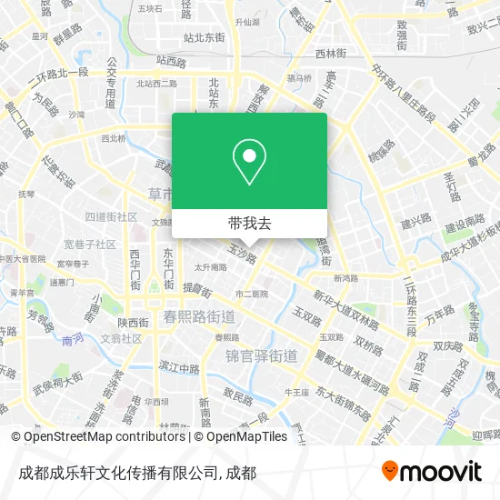 成都成乐轩文化传播有限公司地图