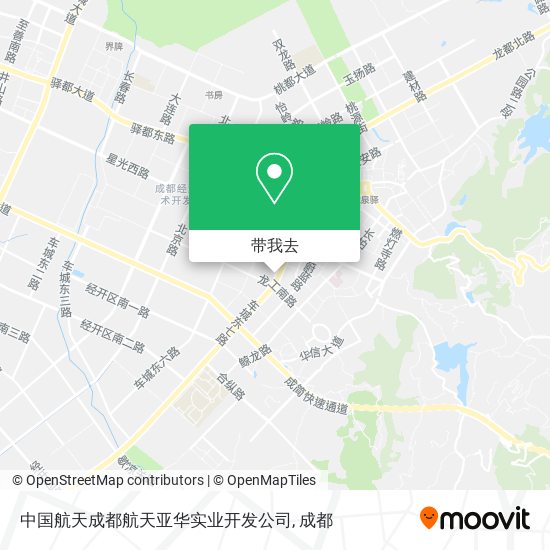 中国航天成都航天亚华实业开发公司地图