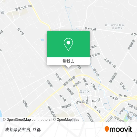 成都聚贤客房地图