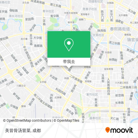 美冒骨汤冒菜地图