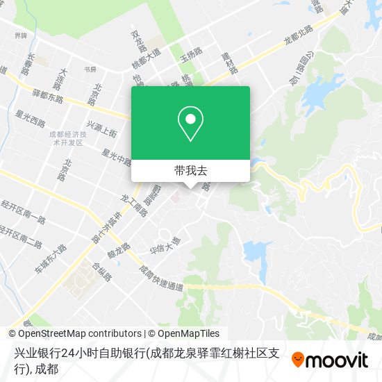 兴业银行24小时自助银行(成都龙泉驿霏红榭社区支行)地图