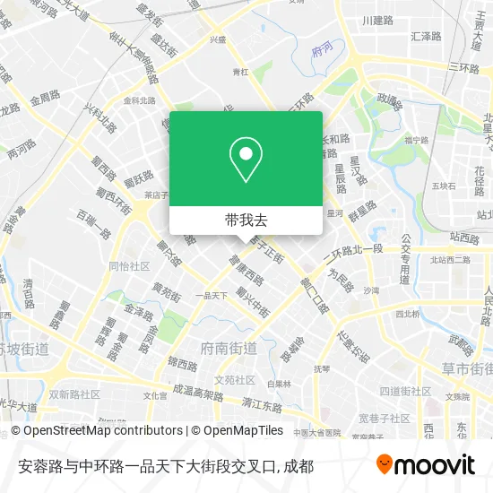 安蓉路与中环路一品天下大街段交叉口地图