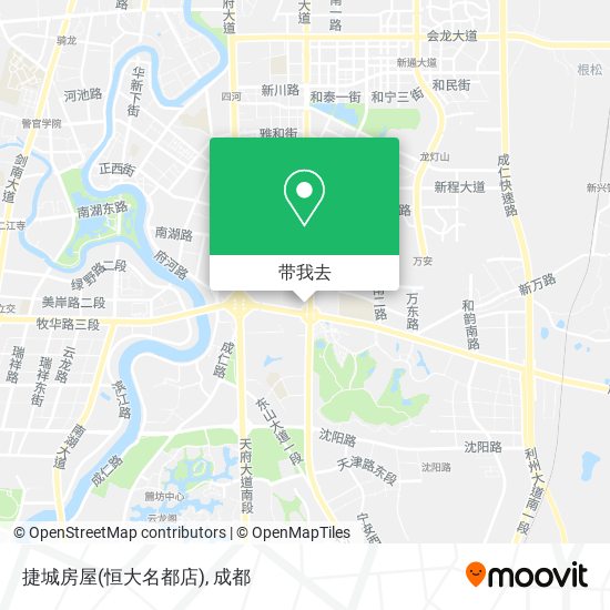 捷城房屋(恒大名都店)地图