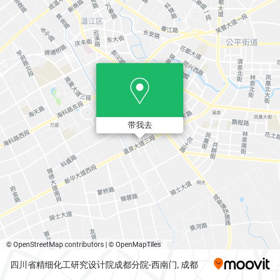 四川省精细化工研究设计院成都分院-西南门地图