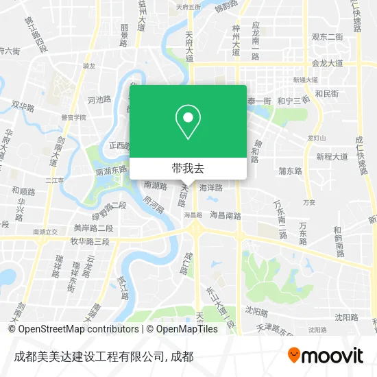 成都美美达建设工程有限公司地图