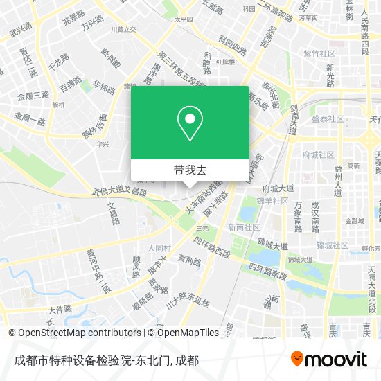 成都市特种设备检验院-东北门地图