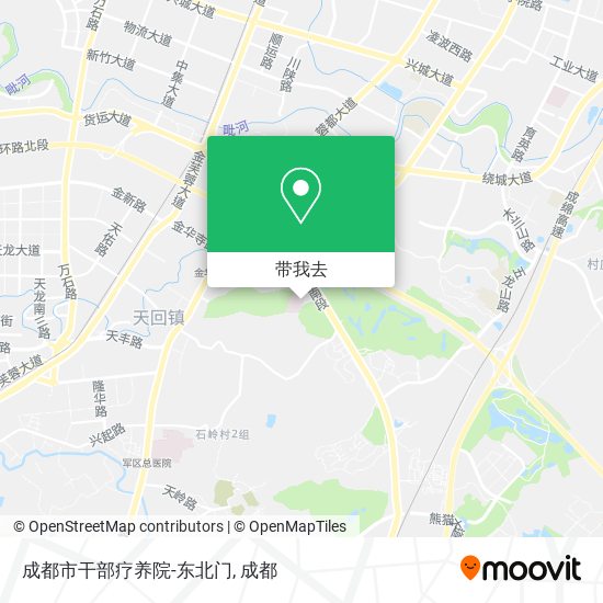 成都市干部疗养院-东北门地图