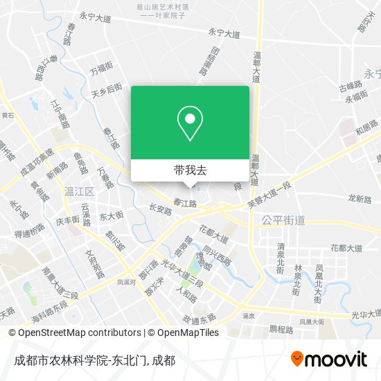 成都市农林科学院-东北门地图