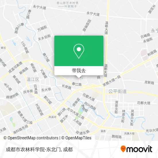 成都市农林科学院-东北门地图