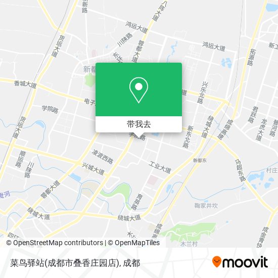 菜鸟驿站(成都市叠香庄园店)地图