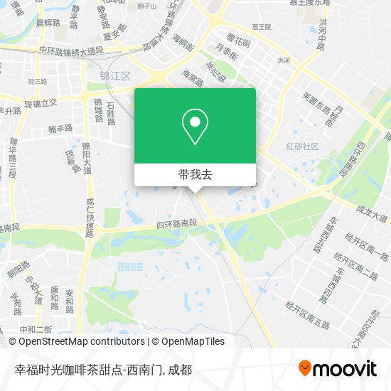 幸福时光咖啡茶甜点-西南门地图