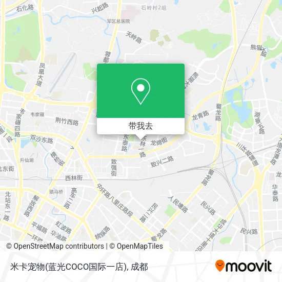 米卡宠物(蓝光COCO国际一店)地图