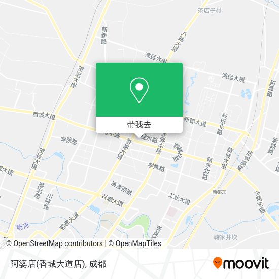 阿婆店(香城大道店)地图