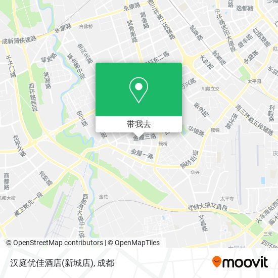 汉庭优佳酒店(新城店)地图