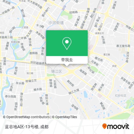 蓝谷地A区-13号楼地图