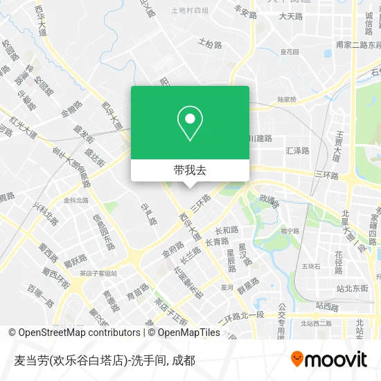 麦当劳(欢乐谷白塔店)-洗手间地图