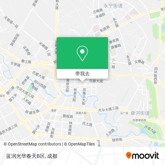 蓝润光华春天B区地图
